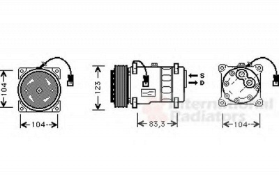 VAN WEZEL 0900k177 -  Компрессор, кондиционер